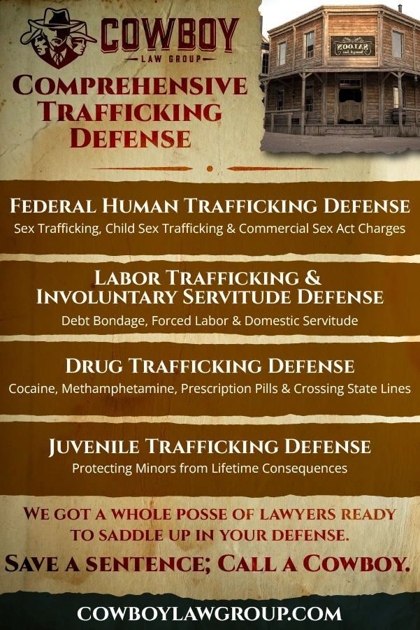 If you're accused of federal trafficking charges, call cowboy law