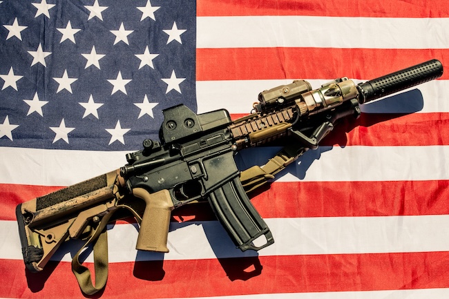 NFA regulated firearm with ATF tax stamp registration paperwork in Texas