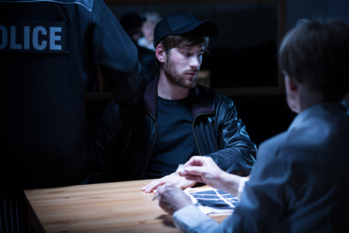 Police question a suspect who is not under arrest